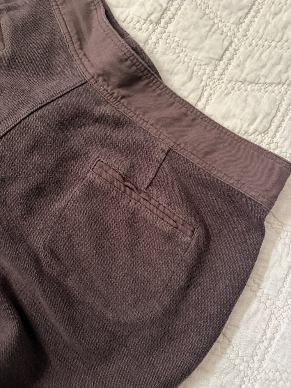 BiBi Brown Barrel Cargo Pants with Flap Pockets - Washed Terry Fabric- sz Large - Picture 7 of 14